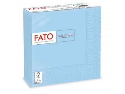 Papírové ubrousky FATO modré 33/33cm 2V 50ks