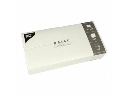 Ubrousky 2V 32x32cm 1/8 bílé 150ks