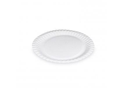 Papírový talíř (PAP-Recy) bílý Ø23cm 15 ks