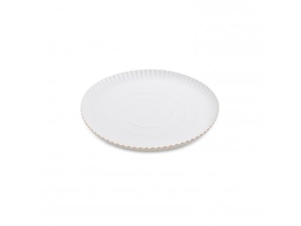 Papírový talíř hluboký bílý Ø24cm 50 ks