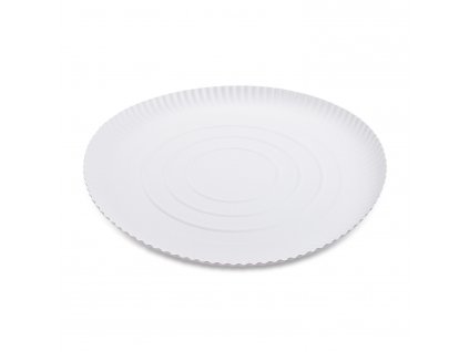 Papírový talíř hluboký bílý Ø34cm 50 ks
