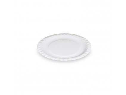 Papírový talíř (PAP-Recy) bílý Ø18cm 100 ks