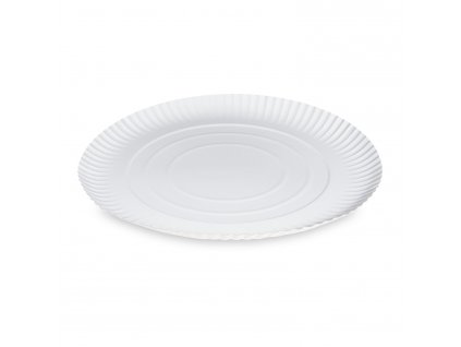 Papírový talíř (PAP-Recy) hluboký bílý Ø32cm 50 ks