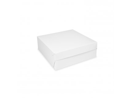 Krabice na dort (PAP) bílá 20 x 20 x 10 cm 50 ks