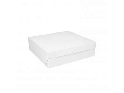 Krabice na dort (PAP) bílá 22 x 22 x 9 cm 50 ks