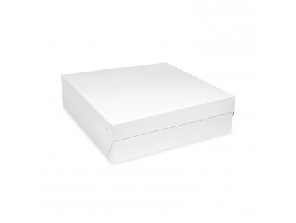 Krabice na dort (PAP) bílá 28 x 28 x 10 cm 50 ks