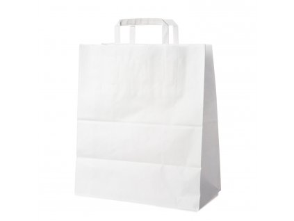 Papírová taška bílá 40+16 x 45 cm 150 ks