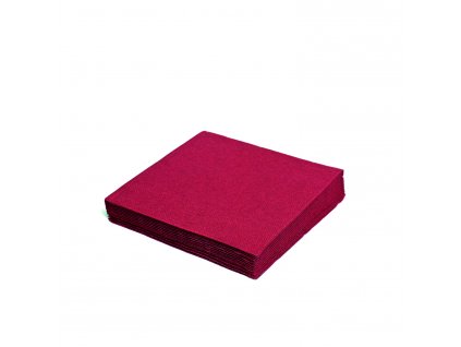 Ubrousek (PAP FSC Mix) 3vrstvý bordový 33 x 33 cm 250 ks