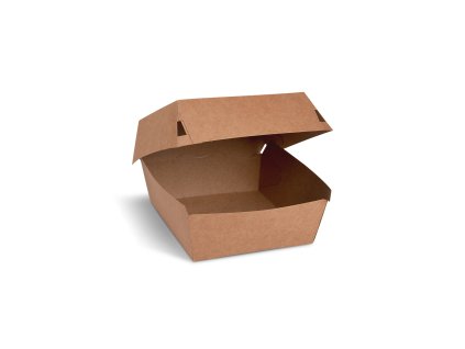 Burger box (PAP) kraft 115 x 115 x 78 mm 100 ks