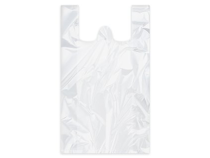 Taška (HDPE) extra-silná bílá 24+11 x 46 cm `5kg` 100 ks