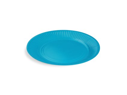 Papírový talíř (FSC Mix) světle modrý Ø23cm 10 ks