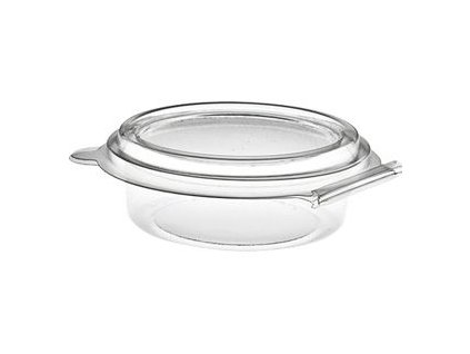Miska s integrovaným víčkem PET 165ml Ø101mm 400ks