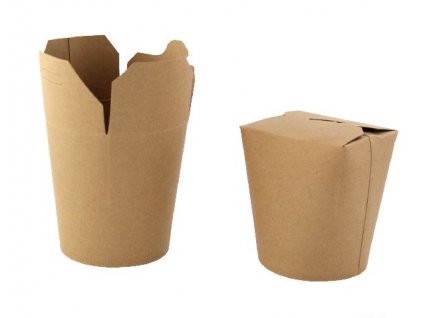 Kartonový box na kebab kraft 750ml Ø95mm 50ks