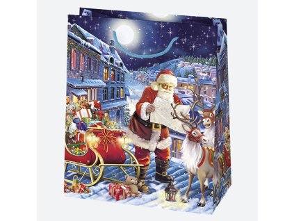 Dárkové tašky T4 vánoční 190/230mm 10ks