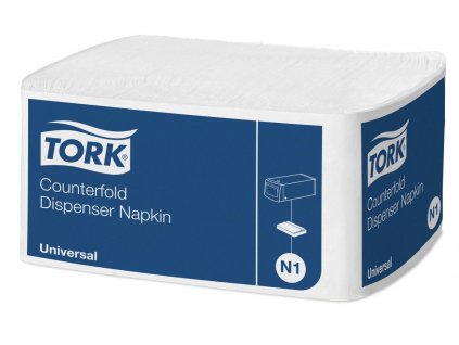 Ubrousky TORK bílé 1V 30x33cm 7200ks