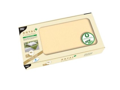 Ubrus na stůl krémový Papstar 80/80cm 12ks
