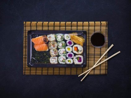 sushi set 4 21 2x13 8x4cm z pokrywka