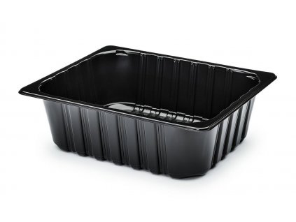 Plastová zatavovací miska 1D černá 324/264/100 95ks