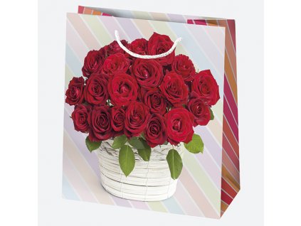 Dárkové tašky T2 KVĚTINY 155/155mm 10ks