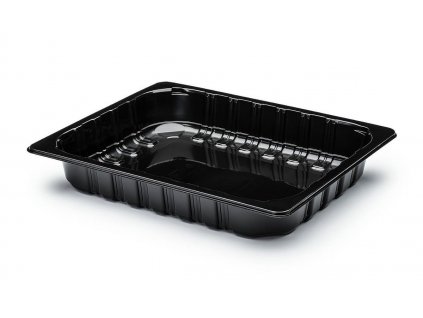 Plastová zatavovací miska 1D černá 324/264/50 100ks