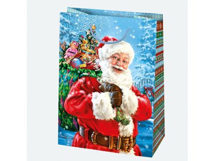 Papírové vánoční tašky 10ks