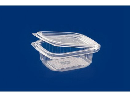 Miska s integrovaným víčkem PP 250ml 127/104/43mm 50ks
