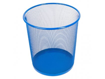 odpadkový koš drátěný tmavě modrý