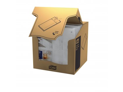 TORK 13662 – jemný "Bon Appetit" ubrousek na příbory, 3vr., 6 x 200 ks - Karton