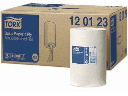 TORK 120123 – Basic papírová utěrka M1, 1vr., 120 m - Karton