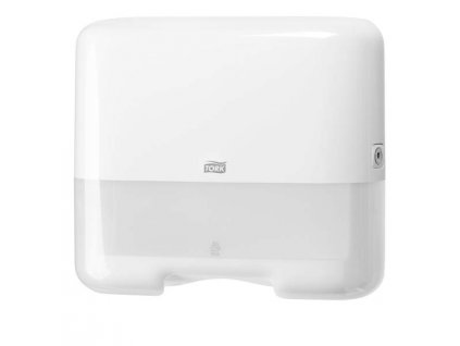 TORK 553100 – Singlefold MINI zásobník skládaných papírových ručníků V a C – bílý; H3