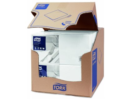 TORK 477149 – Bílý ubrousek, 2 vr. – oběd, 10 x 200 ks  - Karton