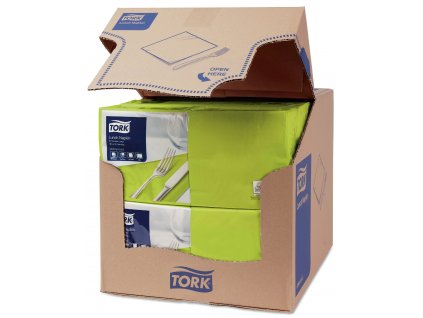 TORK 477840 – Ubrousek limetka, 2 vr. – oběd, 10 x 200 - Karton