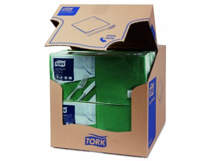 TORK 477214 – Ubrousek tmavě zelená, 2 vrs. – oběd, 10 x 200 ks - Karton