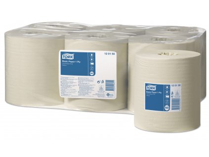 TORK 120150 – Basic papírová utěrka M2, 1vr., 300 m - Karton