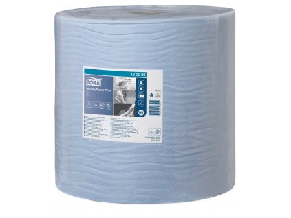 TORK 130050 – Tork papírová utěrka Plus W1, modrá, 2vr., 510 m, 1500 útr.  MIMOŘÁDNÁ CENA = VYŠISOVANÁ BARVA NA VNĚJŠKU - nemá v