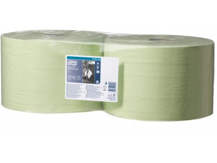 TORK 129243 – průmyslová papírová utěrka v roli W1, zelená, 2vr., 2 x 510m - Karton