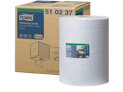 TORK 510237 – Jemná čisticí utěrka W1/W2/W3, netkaná text., 400 útr., 152m
