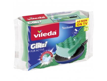 vileda pur active vysoka houbicka na teflon 2ks