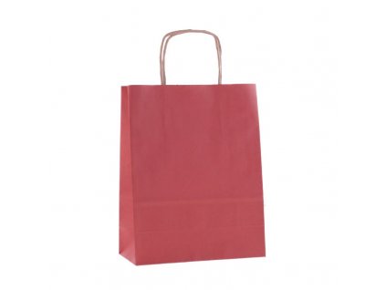 Papírová taška 24x32x10CM EKO červená
