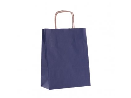 Papírová taška 24x32x10CM EKO modrá