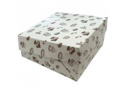 Dortová krabice s motivem 28x28x11 cm