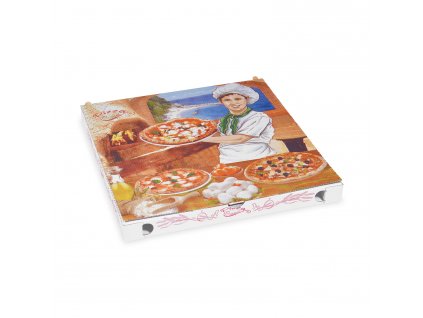 Krabice na pizzu 32,5x32,5x3 cm 100ks