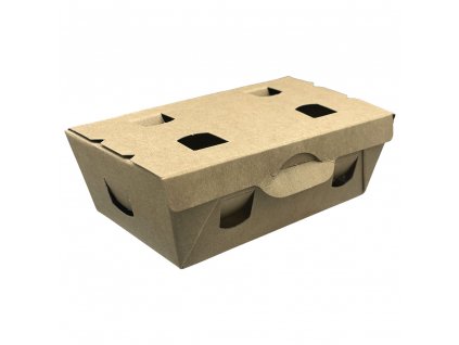 Krabička na přílohy KRAFT s tukovou bariérou 500ml 50ks