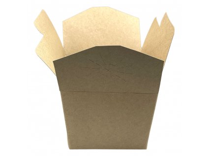 Noodle box hranatý KRAFT+PE 950ml 10x10x9,5 cm 50ks