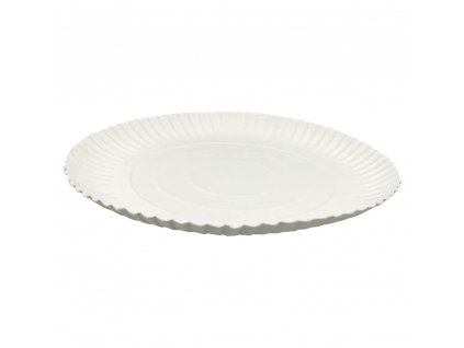 Papírový talíř CLASSIC bílý 32 cm 50ks