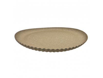 Papírový talíř KRAFT s tukovou bariérou 32x2 cm 50ks
