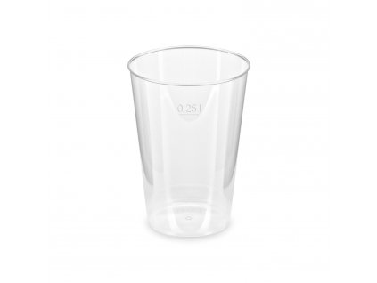 Kelímkek krystal PS Ø76mm 0,25L 50ks