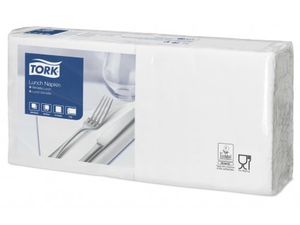Ubrousky TORK bílé 2V 33x33cm 1/8 2000ks