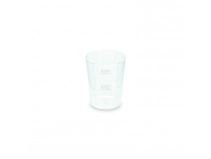 Kelímek vratný PP Ø43mm 2cl/4cl 50 ks