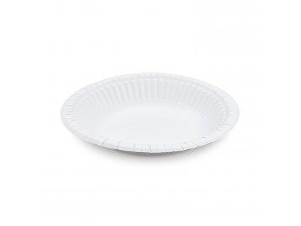 Papírová miska bílá Ø20cm 380ml 50ks